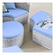 metal daybed outdoor Modway Furniture Daybeds and Lounges Light Gray Light Blue