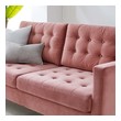 leather sofa modern design Modway Furniture Sofas and Armchairs Dusty Rose