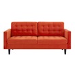 sectional sofa turns into bed Modway Furniture Sofas and Armchairs Orange