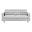 best sleeper sectional for small spaces Modway Furniture Sofas and Armchairs Light Gray