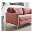 chaise sofa for small spaces Modway Furniture Sofas and Armchairs Dusty Rose
