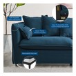 best leather sectional with chaise Modway Furniture Sofas and Armchairs Azure