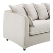blue gray sectional with chaise Modway Furniture Sofas and Armchairs Beige