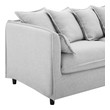 sofas and love seats Modway Furniture Sofas and Armchairs Light Gray