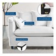 white sectional living room Modway Furniture Sofas and Armchairs White
