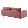 mid century gray couch Modway Furniture Sofas and Armchairs Dusty Rose