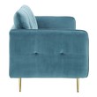 large circle couch Modway Furniture Sofas and Armchairs Sea Blue