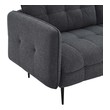adjustable sectional sofas Modway Furniture Sofas and Armchairs Charcoal