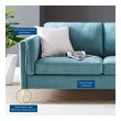 velvet furniture Modway Furniture Sofas and Armchairs Sea Blue