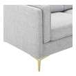 sectional couch with pull out bed and storage Modway Furniture Sofas and Armchairs Light Gray