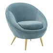 mid century easy chair Modway Furniture Sofas and Armchairs Light Blue