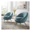 mid century easy chair Modway Furniture Sofas and Armchairs Light Blue