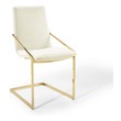 grey fabric dining chairs Modway Furniture Dining Chairs Gold Ivory