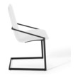walnut side chair Modway Furniture Dining Chairs Black White