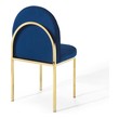 velvet dining chairs green Modway Furniture Dining Chairs Gold Navy