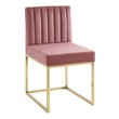 high quality dining room sets Modway Furniture Dining Chairs Gold Dusty Rose