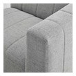 velvet love seats Modway Furniture Sofas and Armchairs Light Gray