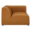 dark brown sectional with chaise Modway Furniture Sofas and Armchairs Tan