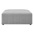 sectional sofa with large ottoman Modway Furniture Sofas and Armchairs Light Gray