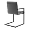all black dining set Modway Furniture Dining Chairs Gray