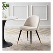 velvet dining room chairs Modway Furniture Dining Chairs Beige