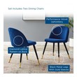 white dining side chair Modway Furniture Dining Chairs Navy