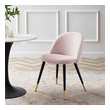dining chairs with silver legs Modway Furniture Dining Chairs Pink