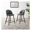 stools in french Modway Furniture Bar and Counter Stools Gray