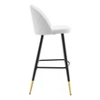 bar stool height high chair Modway Furniture Bar and Counter Stools White