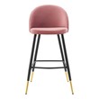 wooden shop stool Modway Furniture Bar and Counter Stools Dusty Rose