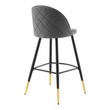 tall wooden bar stools with backs Modway Furniture Bar and Counter Stools Gray
