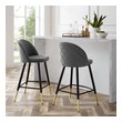 outdoor counter chairs Modway Furniture Bar and Counter Stools Gray