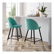 white bar stools with gold legs Modway Furniture Bar and Counter Stools Mint