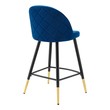 velvet stools Modway Furniture Bar and Counter Stools Navy