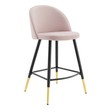 table height stools with backs Modway Furniture Bar and Counter Stools Pink