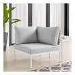 outdoor furniture set black Modway Furniture Sofa Sectionals Taupe Gray