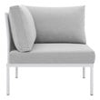 bonaire outdoor furniture Modway Furniture Sofa Sectionals White Gray