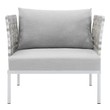 armchair slip cover Modway Furniture Sofa Sectionals Chairs Taupe Gray