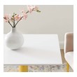 modern grey dining table set Modway Furniture Bar and Dining Tables Gold White