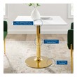 modern dining room sets for 8 Modway Furniture Bar and Dining Tables Gold White