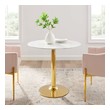 counter tables Modway Furniture Bar and Dining Tables Gold White