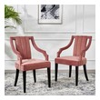 space for dining table and chairs Modway Furniture Dining Chairs Dusty Rose