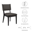 ikea white kitchen chairs Modway Furniture Dining Chairs Gray