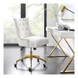 office chair white ergonomic Modway Furniture Office Chairs Gold White