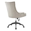 workstation table and chair for home Modway Furniture Office Chairs Black Beige
