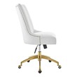gaming chair replacement arms Modway Furniture Office Chairs Gold White