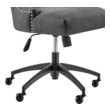 armless reception chairs Modway Furniture Office Chairs Black Gray