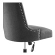armless reception chairs Modway Furniture Office Chairs Black Gray
