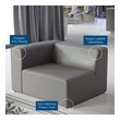 l couch with storage and pull out Modway Furniture Sofas and Armchairs Gray