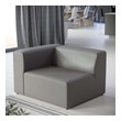 l couch with storage and pull out Modway Furniture Sofas and Armchairs Gray